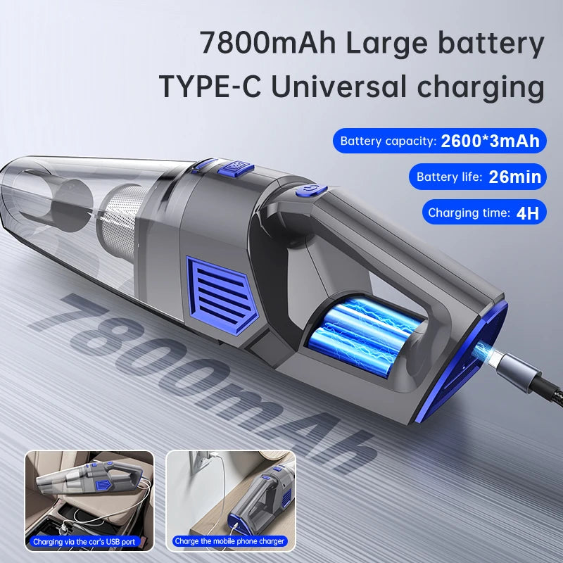 Aspirateur à main sans fil haute puissance Portable ABS corps outil de nettoyage électrique approvisionnement direct de l'usine pour un usage professionnel